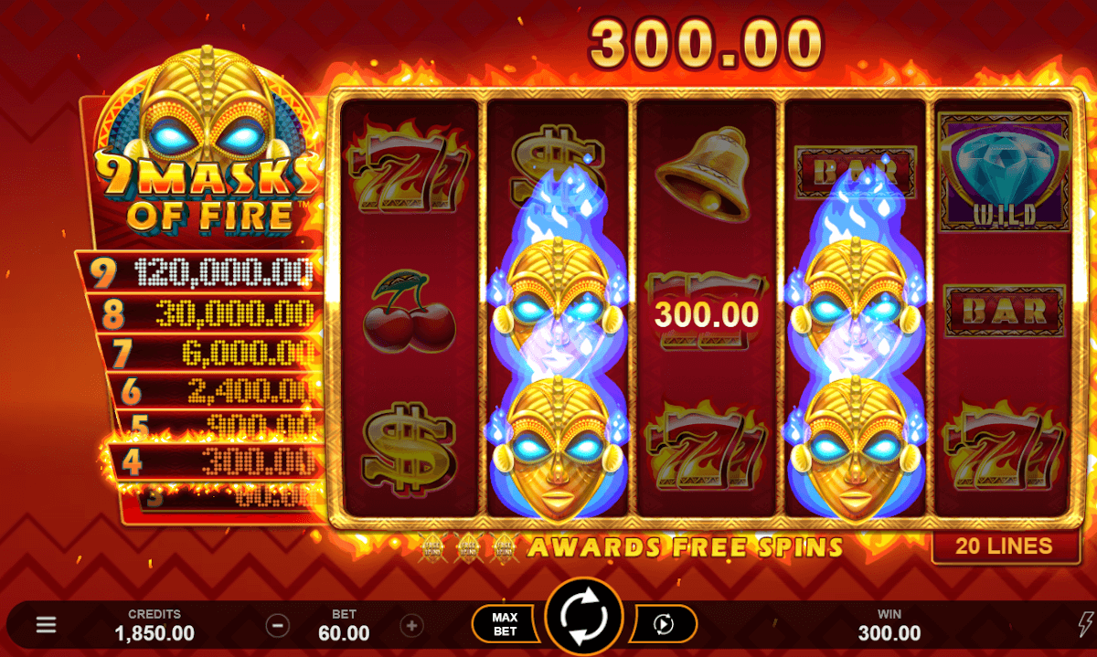 9 Masks of Fire Online-Slot