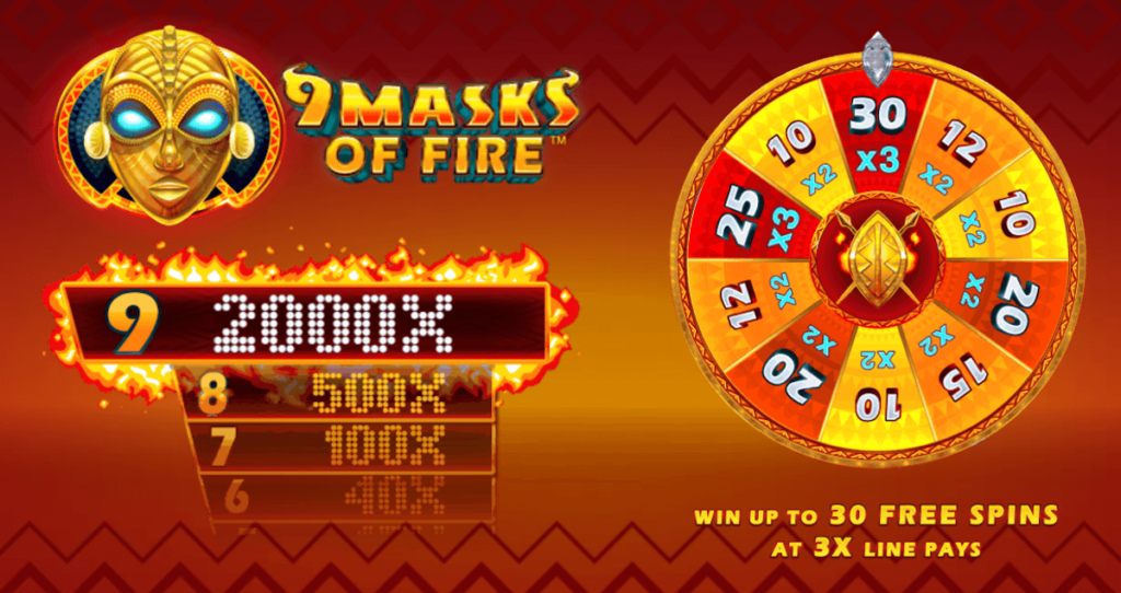 9 Masks of Fire Casino-Spiel