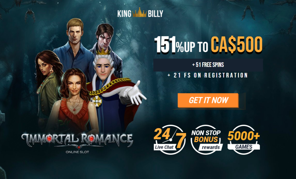 King Billy Casino Bonus