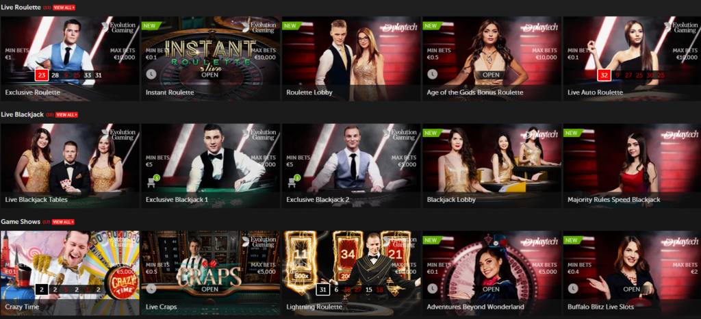 Live-Dealer-Spiele